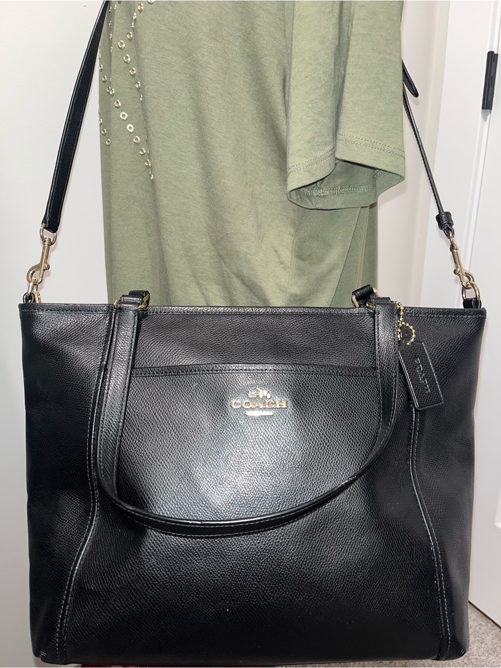 Coach Crossgrain Leather Pocket Tote